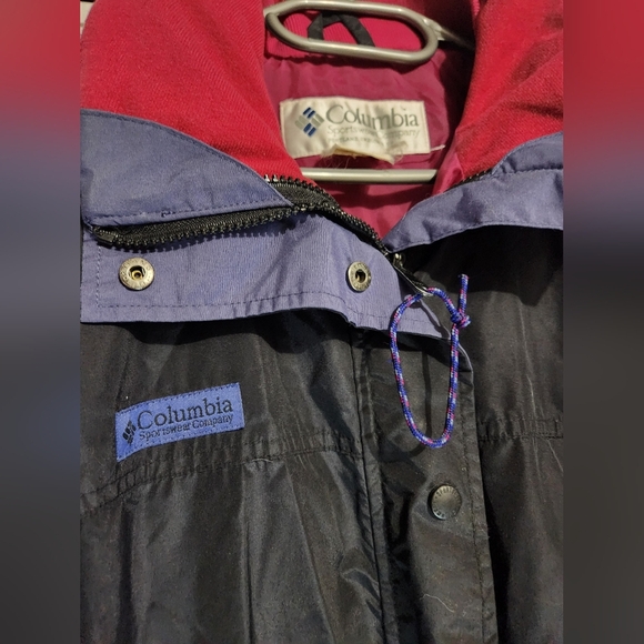 Vtg 80s 90s Columbia Jacket Longs Peak Womens Large Parka Ski Coat Shell Retro - Picture 4 of 10